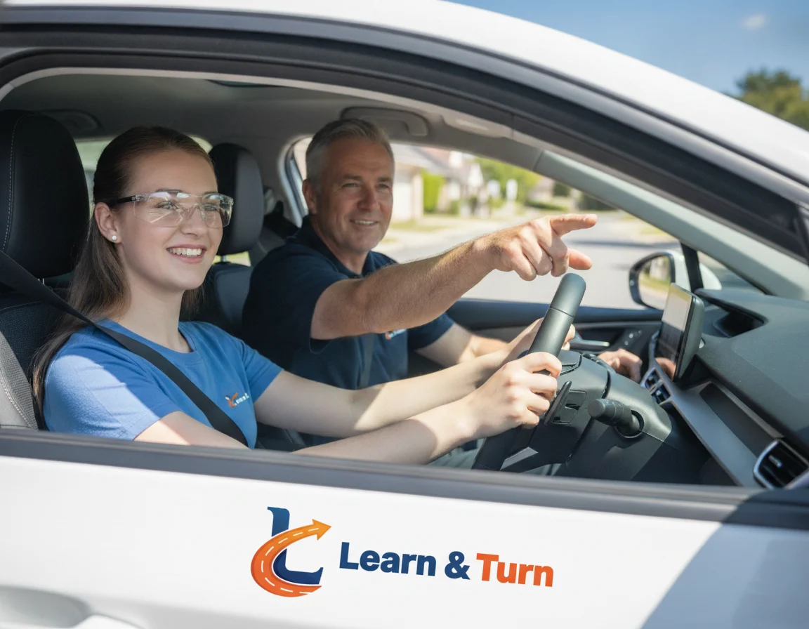 Professional driving lesson